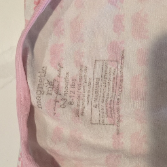 Magnetic Me | Pink Elephant Print | Size 0-3 Months | Pajama - Picture 7 of 8